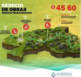 Reactivan construcción del acueducto metropolitano de Cúcuta