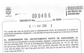 Toque de queda nocturno para Norte de Santander del 12 al 24 de mayo