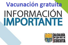 Intensifican vacunación gratuita en Cúcuta