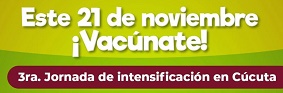 Nueva jornada de vacunación gratuita en Cúcuta el 21 de noviembre
