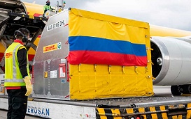 Llegaron las primeras 50000 vacunas Covid19 a Colombia