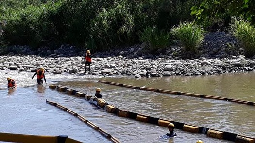 Simulacro de derrame de petróleo al río Pamplonita